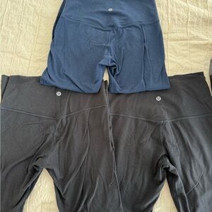 Lululemon High-Rise Leggings LOT in Navy and Black